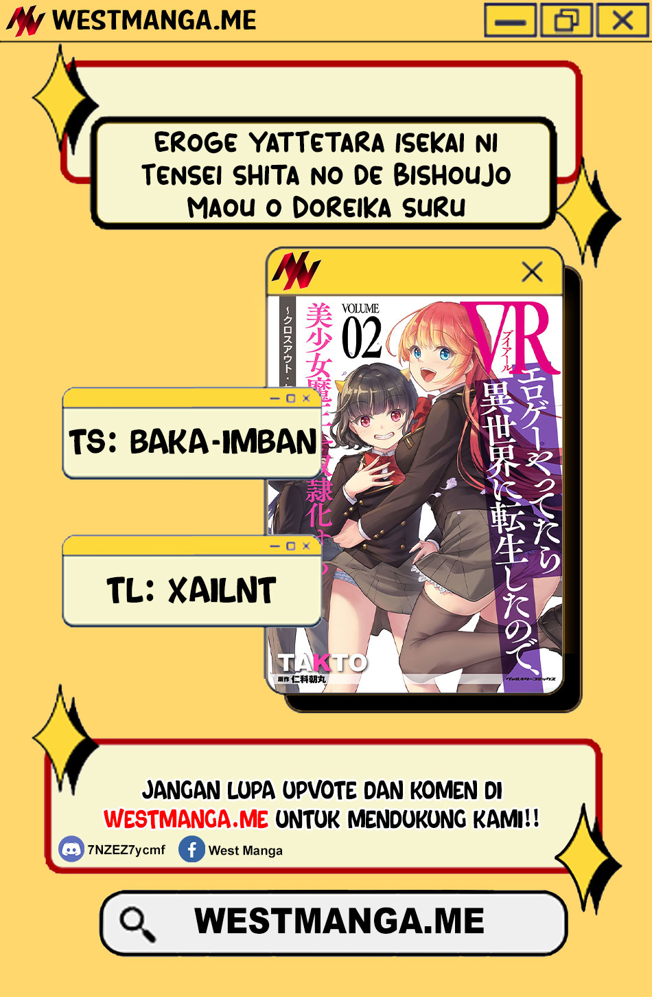 Komik Eroge Yattetara Isekai ni Tensei shita no de Bishoujo Maou o Doreika suru Chapter 19 gambar 1