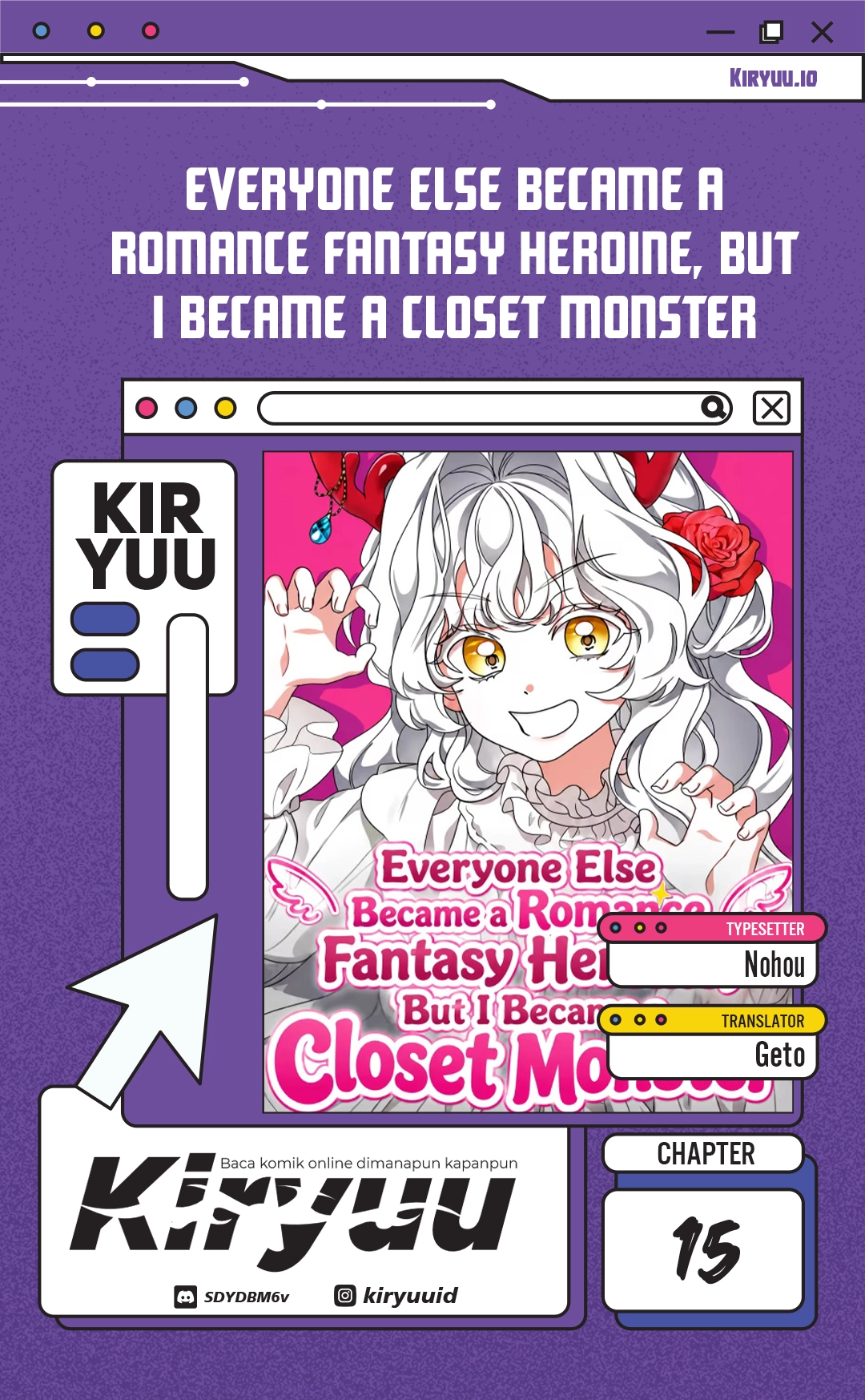 Manhwa Everyone Else Became a Romance Fantasy Heroine, But I Became a Closet Monster Chapter 15 gambar 2