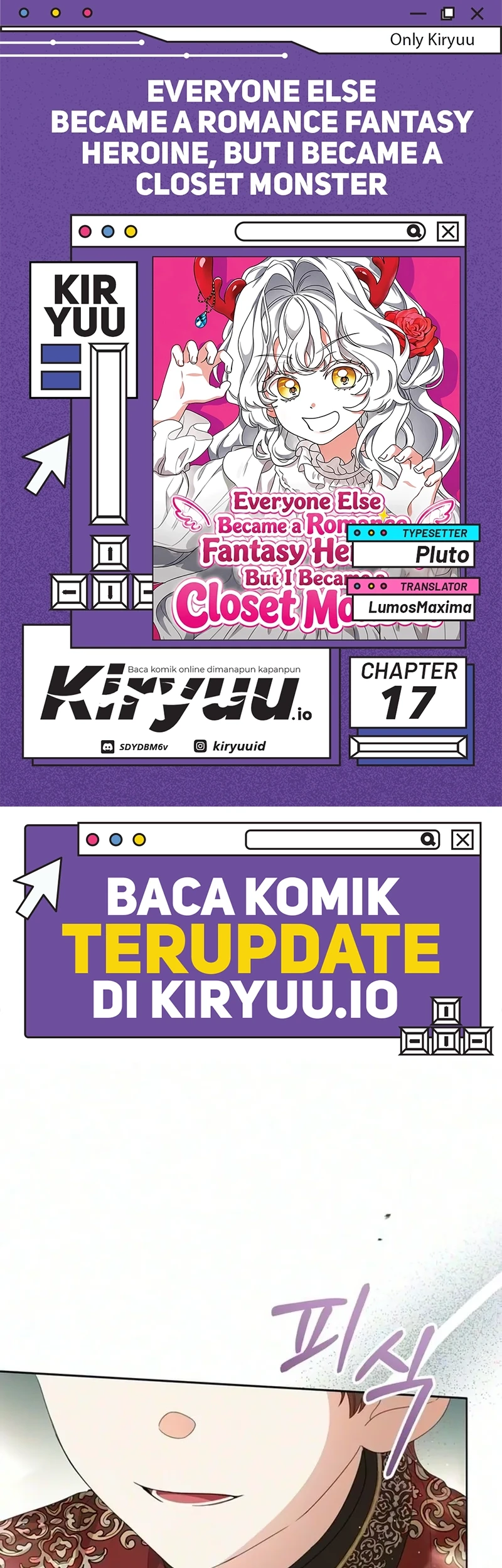 Komik Everyone Else Became a Romance Fantasy Heroine, But I Became a Closet Monster Chapter 17 gambar 1