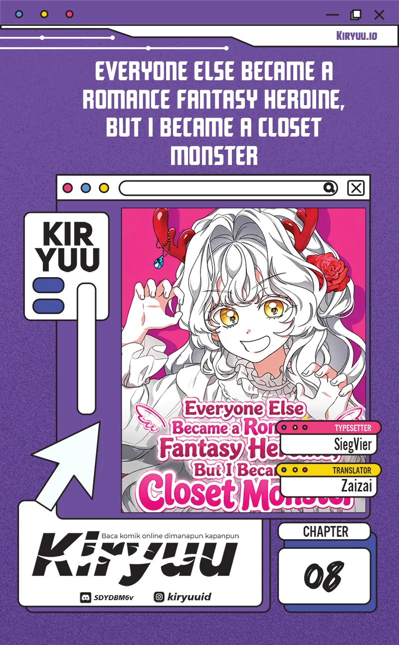 Komik Everyone Else Became a Romance Fantasy Heroine, But I Became a Closet Monster Chapter 8 gambar 1
