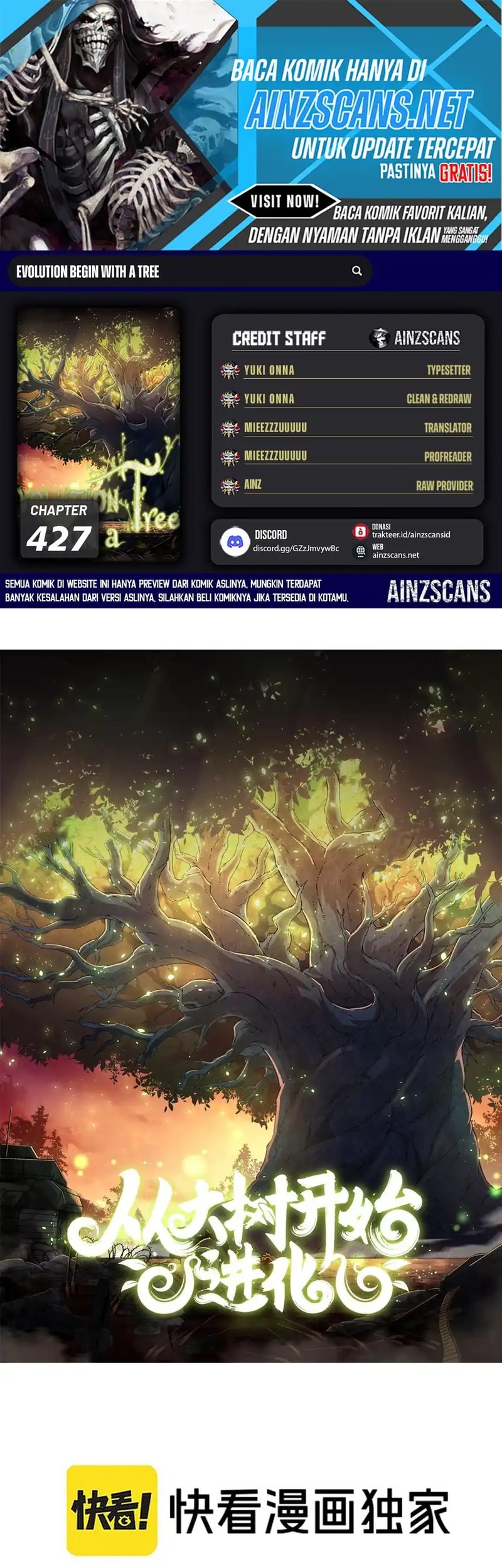 Komik Evolution Begins With A Big Tree Chapter 427 gambar 1