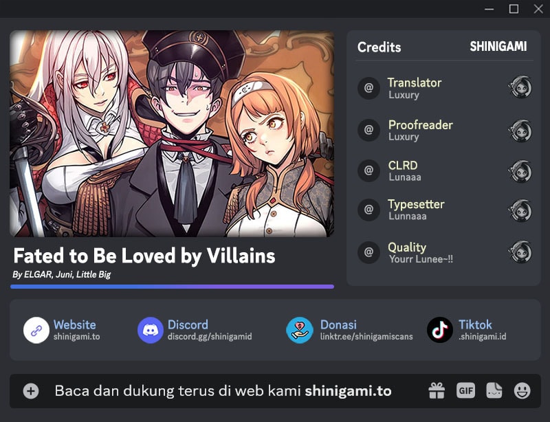 Komik Fated To Be Loved By Villains Chapter 37 gambar 1