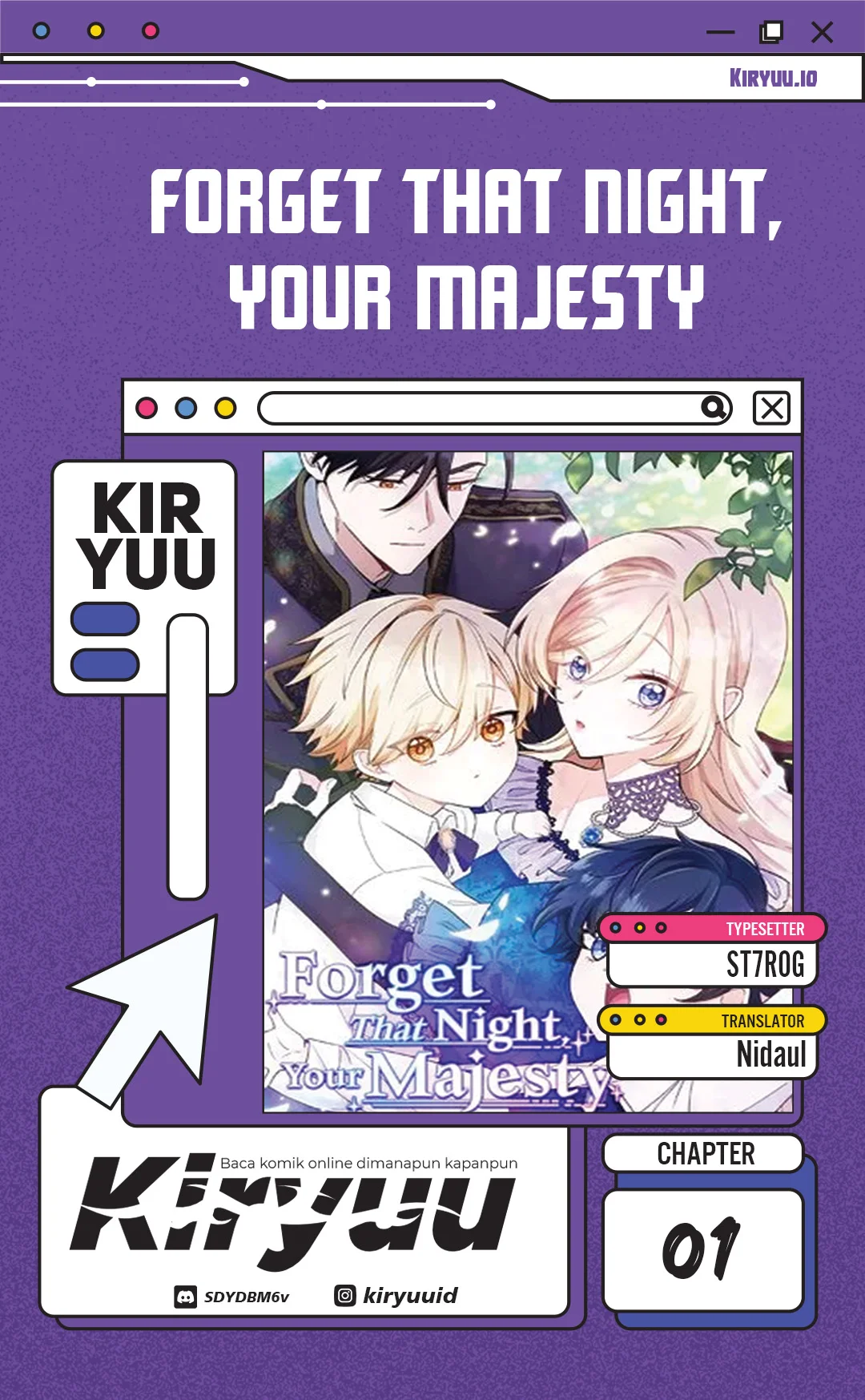 Komik Forget That Night, Your Majesty Chapter 1 gambar 1