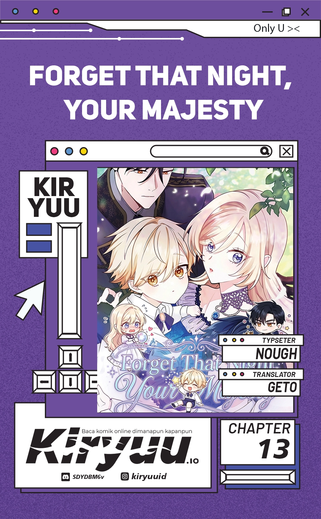 Komik Forget That Night, Your Majesty Chapter 13 gambar 1