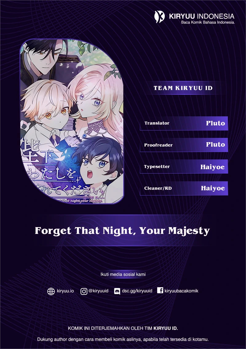 Komik Forget That Night, Your Majesty Chapter 18 gambar 1