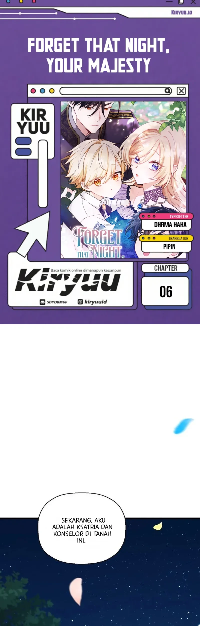 Komik Forget That Night, Your Majesty Chapter 6 gambar 1