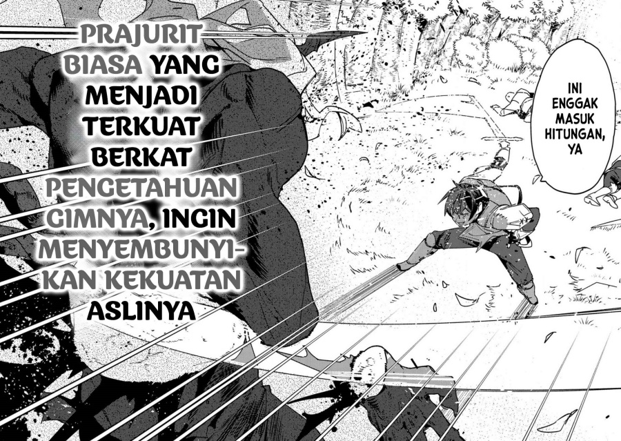 Manga Game Chishiki de Saikyou ni Natta Mob Heishi wa, Shin no Jitsuryoku wo Kakushitai Chapter 1 gambar 2