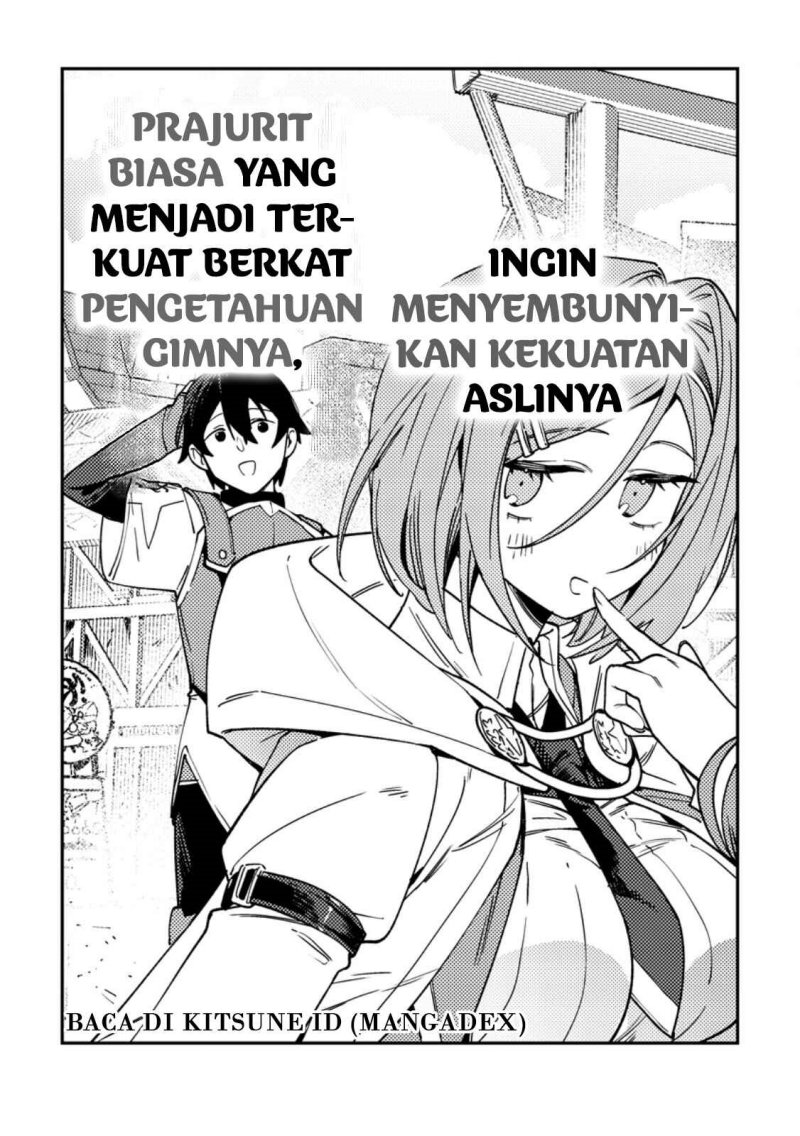 Komik Game Chishiki de Saikyou ni Natta Mob Heishi wa, Shin no Jitsuryoku wo Kakushitai Chapter 2.1 gambar 1