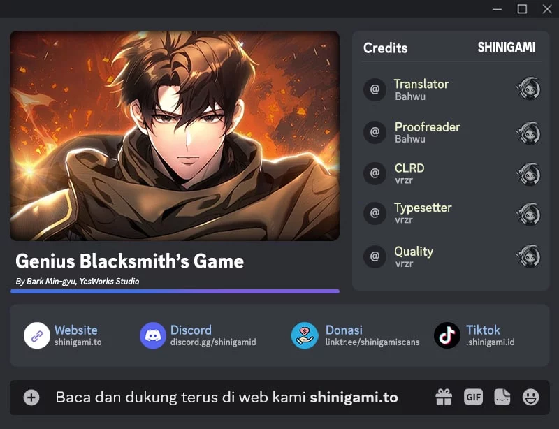 Komik Genius Blacksmith’s Game Chapter 23 gambar 1