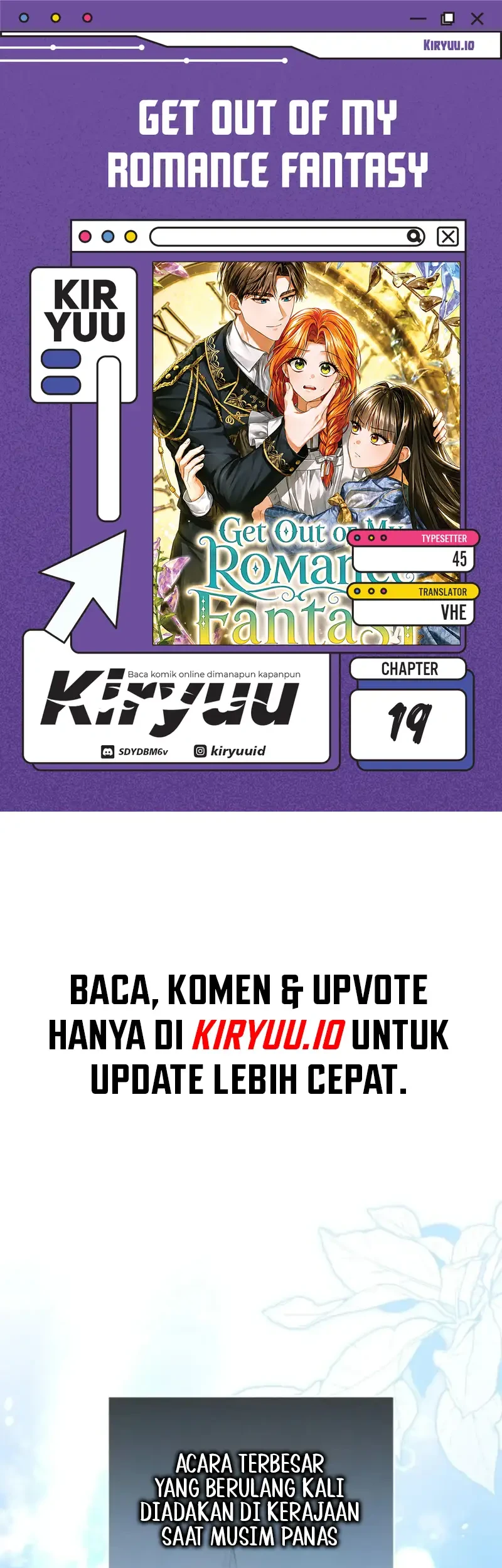 Komik Get Out of My Romance Fantasy Chapter 19 gambar 1