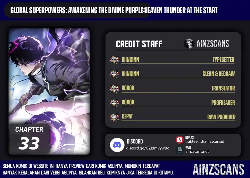 Komik Global Superpowers: Awakening the Zixiao Divine Thunder at the Beginning Chapter 33 gambar 1