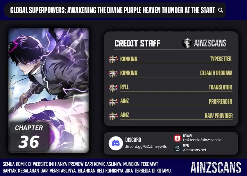 Komik Global Superpowers: Awakening the Zixiao Divine Thunder at the Beginning Chapter 36 gambar 1
