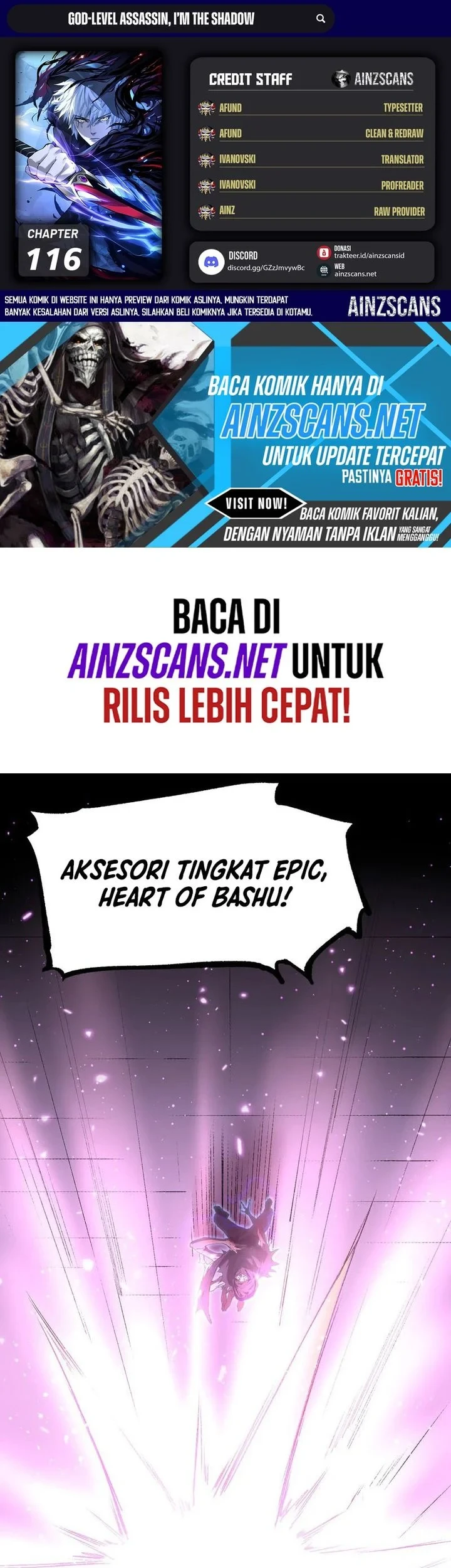 Komik God-level Assassin, I’m the Shadow Chapter 116 gambar 1