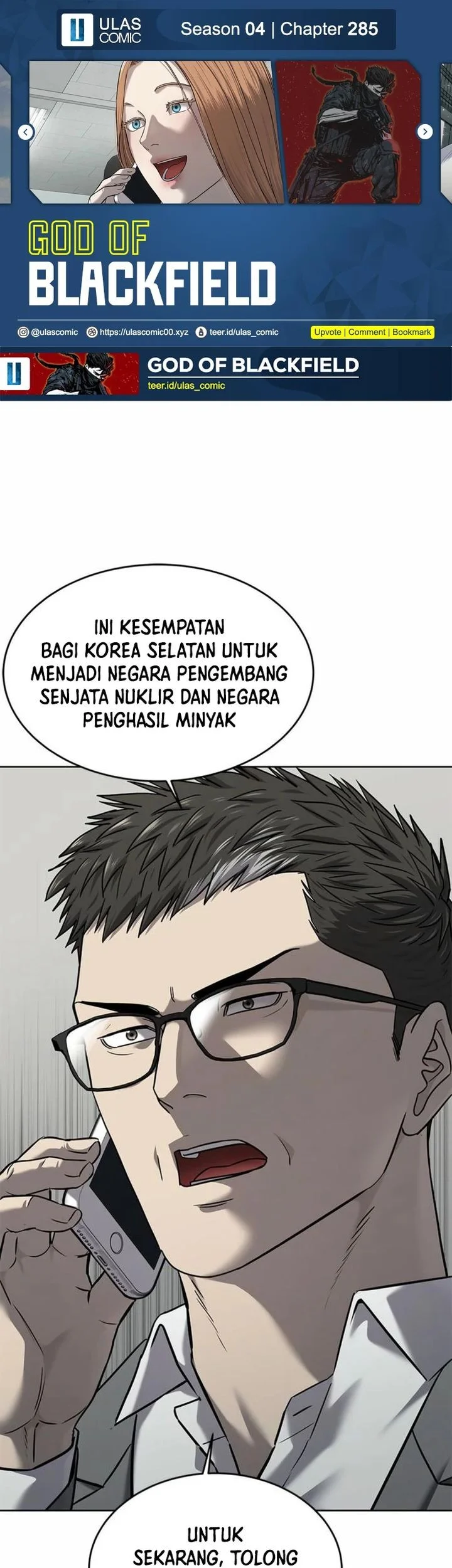 Komik God of Blackfield Chapter 285 gambar 1
