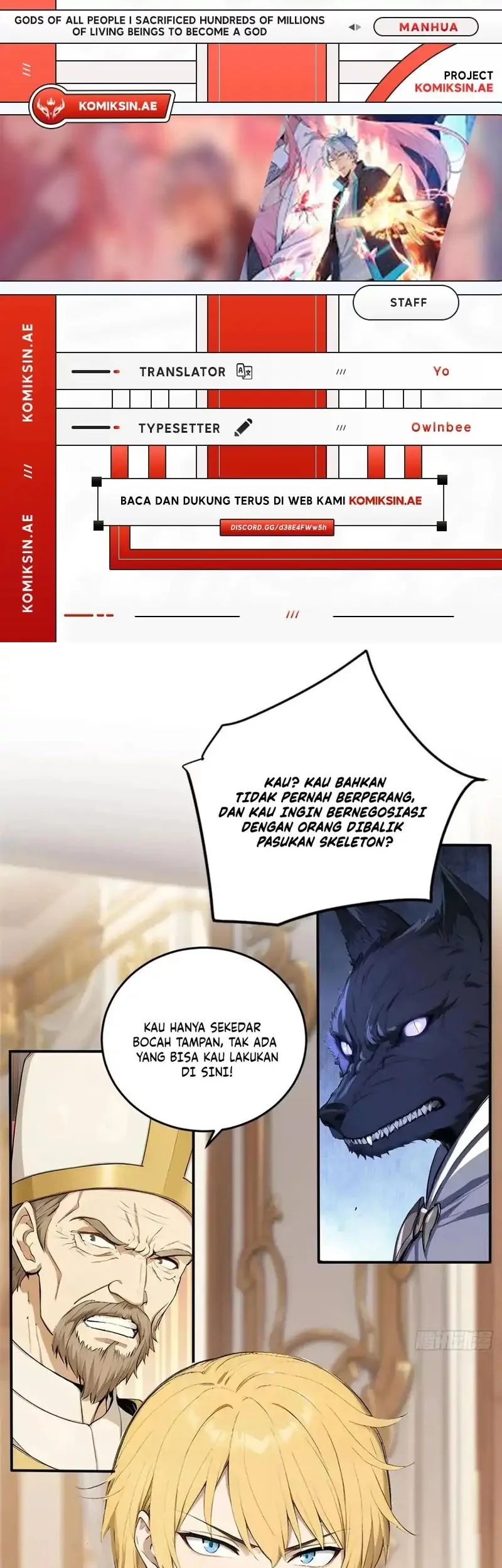 Komik Gods of All People: I Sacrificed Hundreds of Millions of Living Beings To Become a God Chapter 88 gambar 1