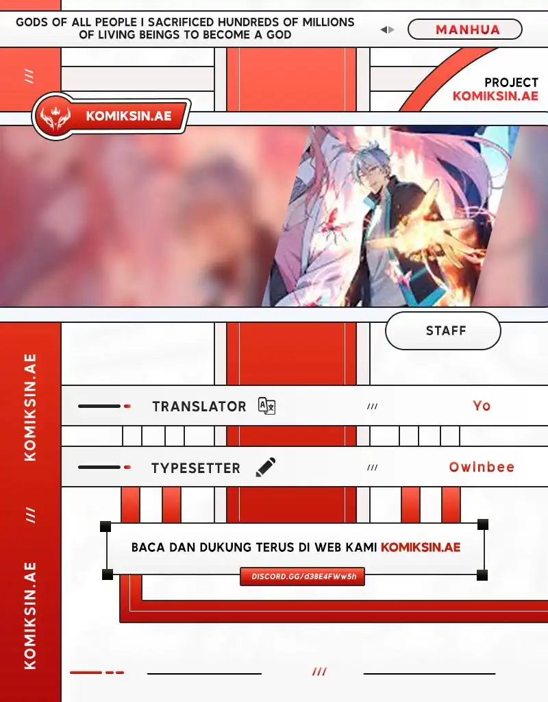 Komik Gods of All People: I Sacrificed Hundreds of Millions of Living Beings To Become a God Chapter 90 gambar 1