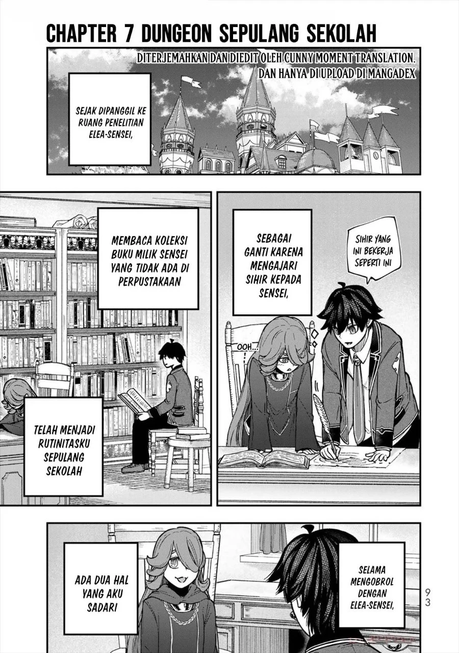 Komik Gomi Ika da to Tsuihou Sareta Shiyounin, Jitsu wa Zense Kenja desu ~Shijou Saikyou no Kenja, Sekai Saikouhou no Gakuen ni Kayou~ Chapter 7 gambar 1