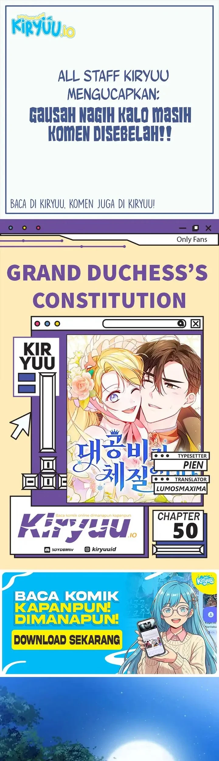 Komik Grand Duchess’s Constitution Chapter 50 gambar 1