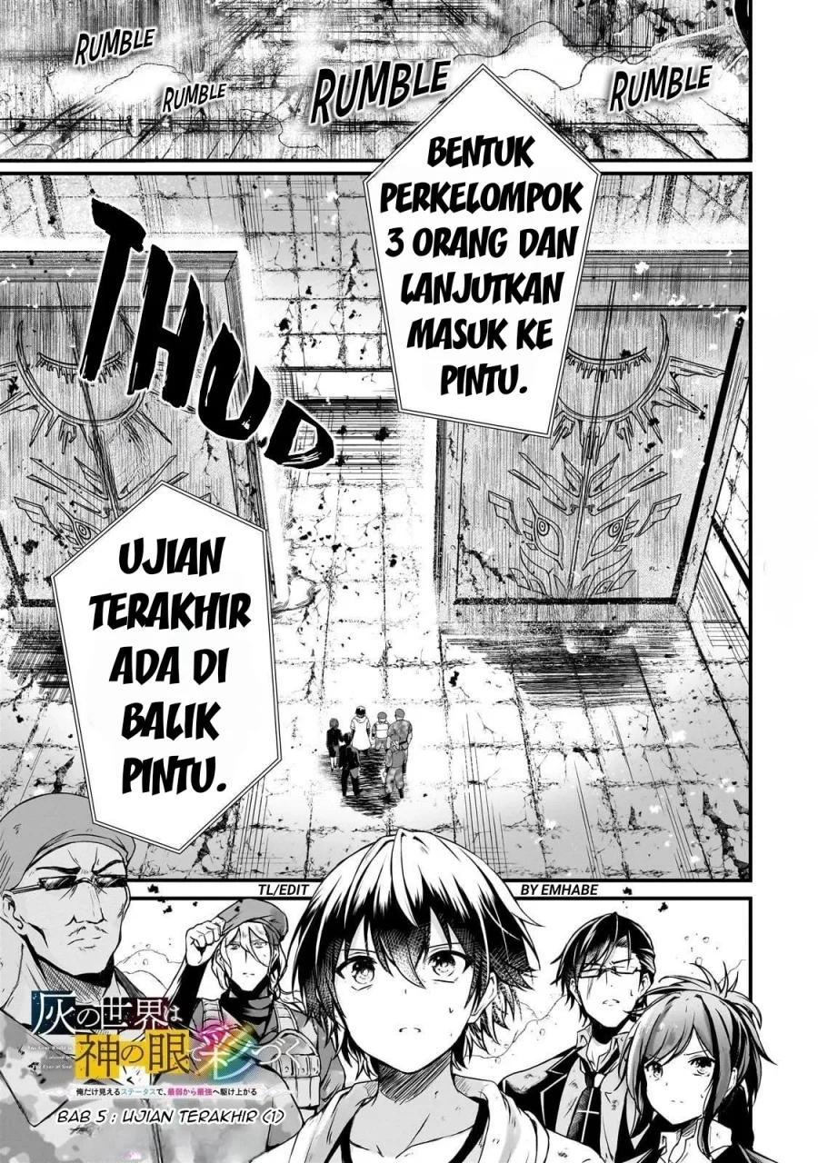 Manga Hai no Sekai wa Kami-no-me de Irodoku: Ore dake Mieru Status de, Saijaku kara Saikyou e Kageagaru Chapter 5 gambar 2
