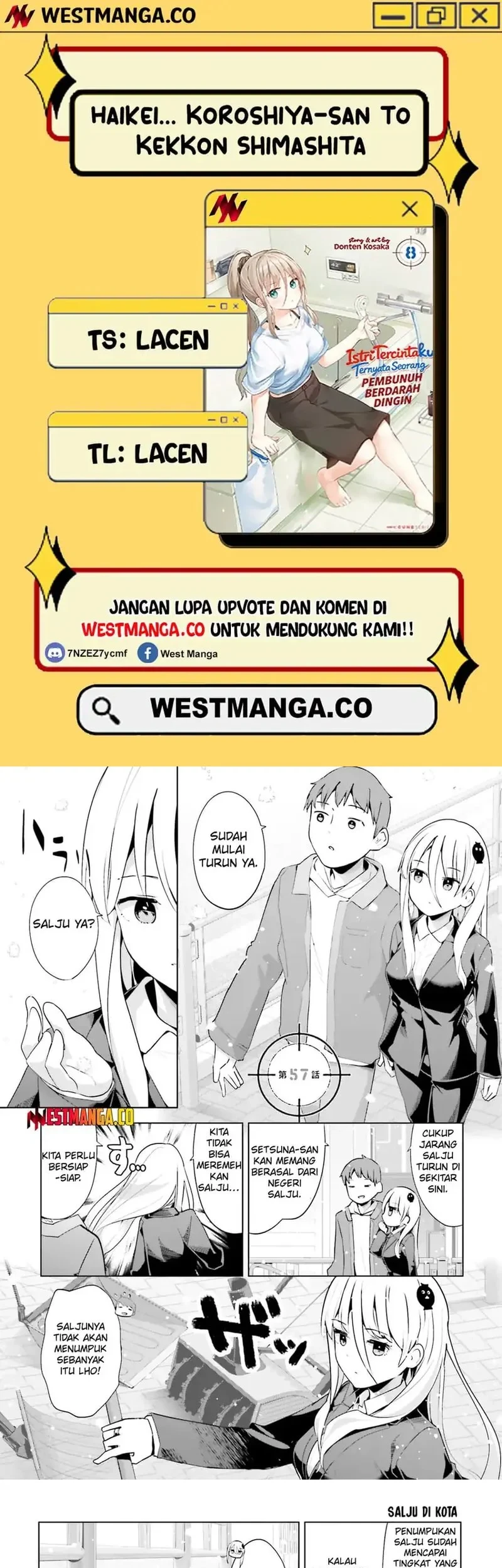 Komik Haikei… Koroshiya-san to Kekkon Shimashita Chapter 57 gambar 1