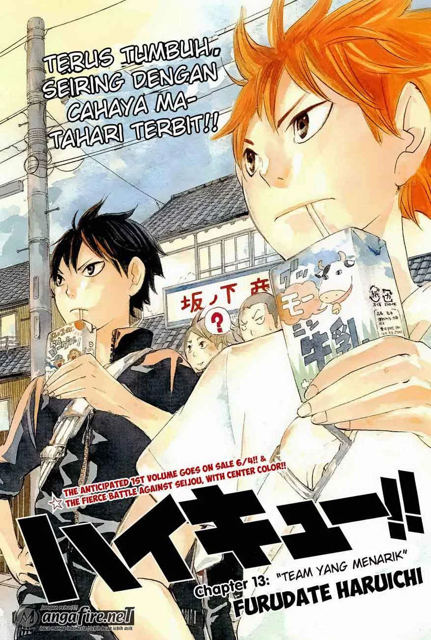 Komik Haikyuu!! Chapter 13 gambar 1