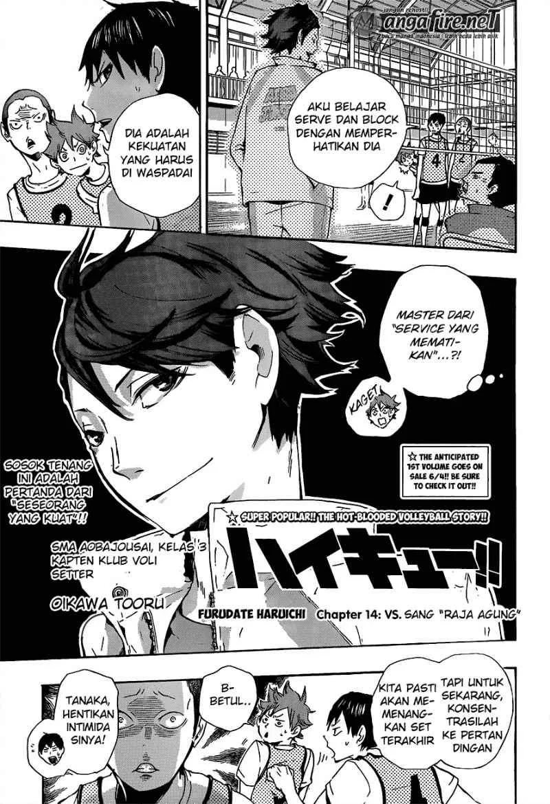 Komik Haikyuu!! Chapter 14 gambar 1