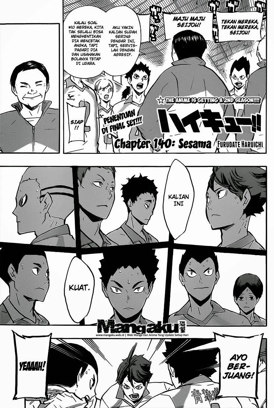 Komik Haikyuu!! Chapter 140 gambar 1