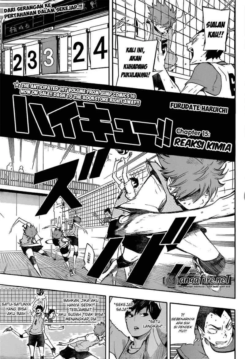 Komik Haikyuu!! Chapter 15 gambar 1