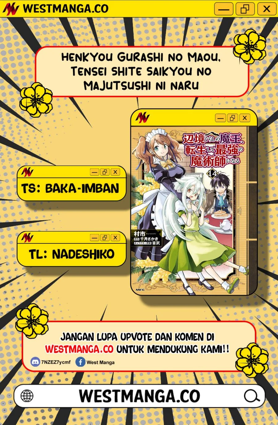 Manga Henkyou Gurashi no Maou, Tensei shite Saikyou no Majutsushi ni naru 〜Aisarenagara Nariagaru Moto Maō wa, Ningen o Shiritai〜 Chapter 60 gambar 2