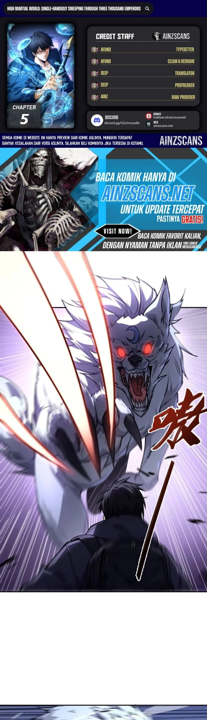 Komik High-Martial World: One Hand to Overwhelm Three Thousand Emperors! Chapter 5 gambar 1