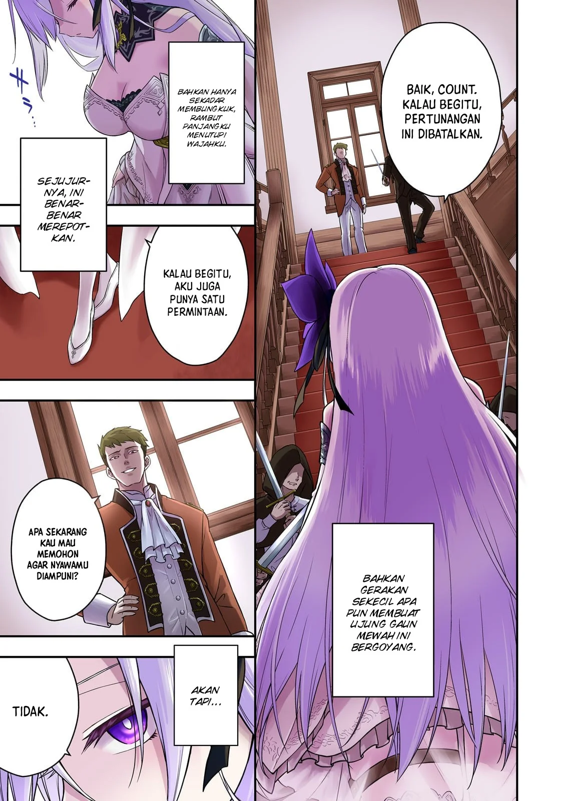 Komik Hissatsu Reijou Liese ~Tensei Shita Saikyou no Koroshiya wa, Yami wo Matou Akuyaku Reijou to Naru~ Chapter 1 gambar 1