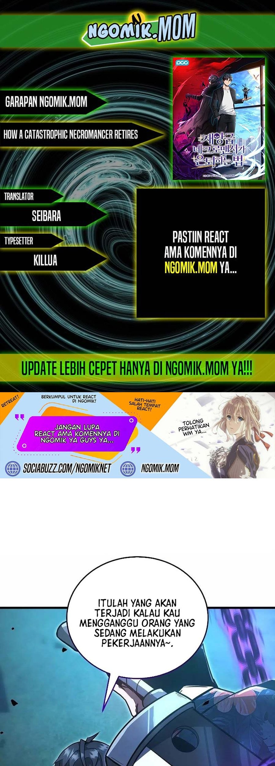 Komik How a Catastrophic Necromancer Retires Chapter 5 gambar 1