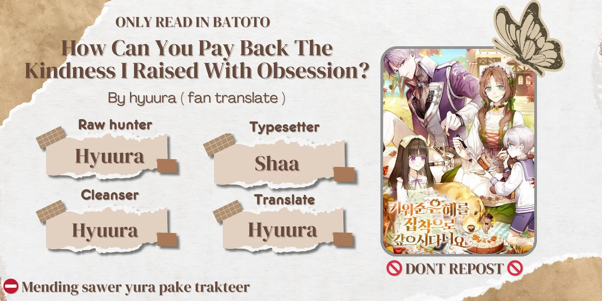 Komik How Can You Pay Back The Kindness I Raised With Obsession? Chapter 11 gambar 1