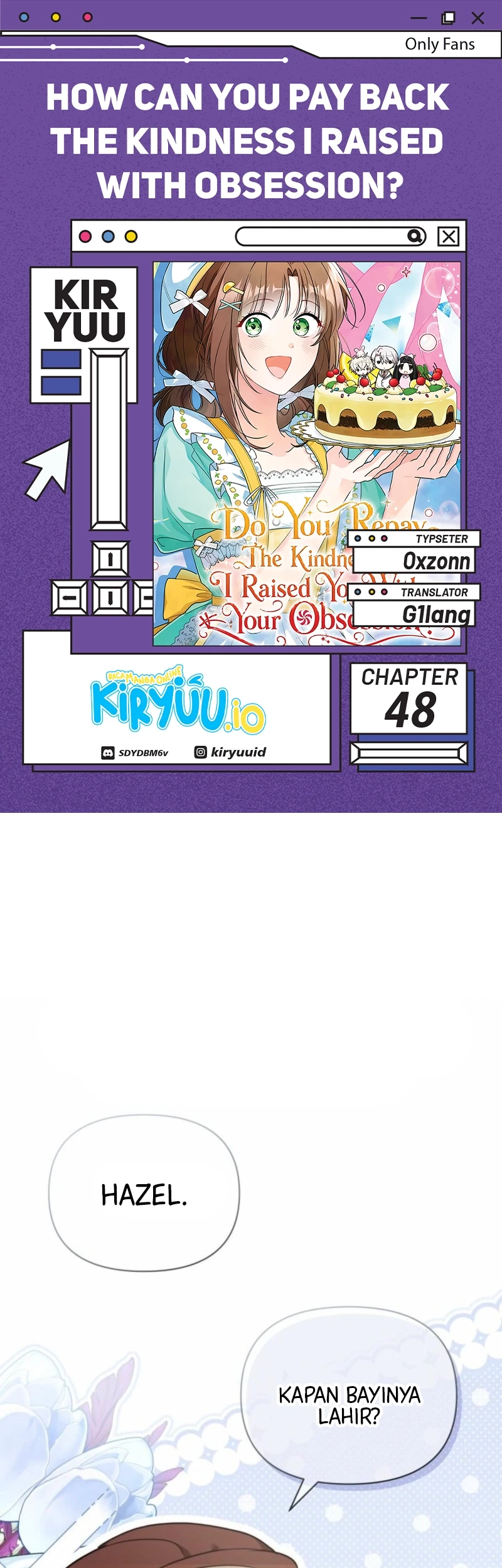 Komik How Can You Pay Back The Kindness I Raised With Obsession? Chapter 48 gambar 1