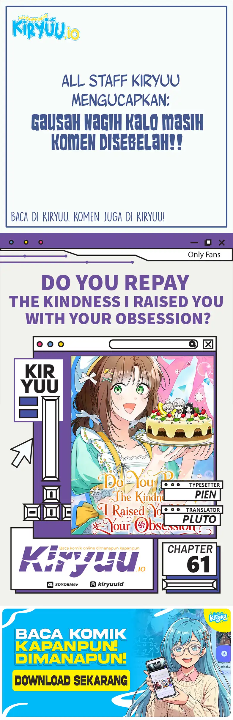 Komik How Can You Pay Back The Kindness I Raised With Obsession? Chapter 61 gambar 1