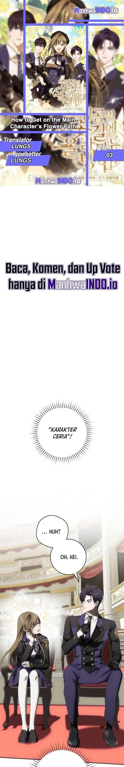 Komik How to Get On the Main Character's Flower Path Chapter 3 gambar 1