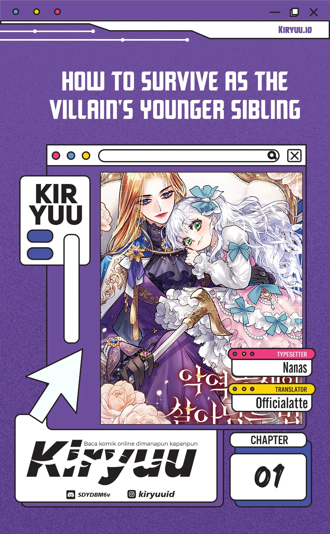 Komik How to Survive as the Villain’s Younger Sibling Chapter 1 gambar 1
