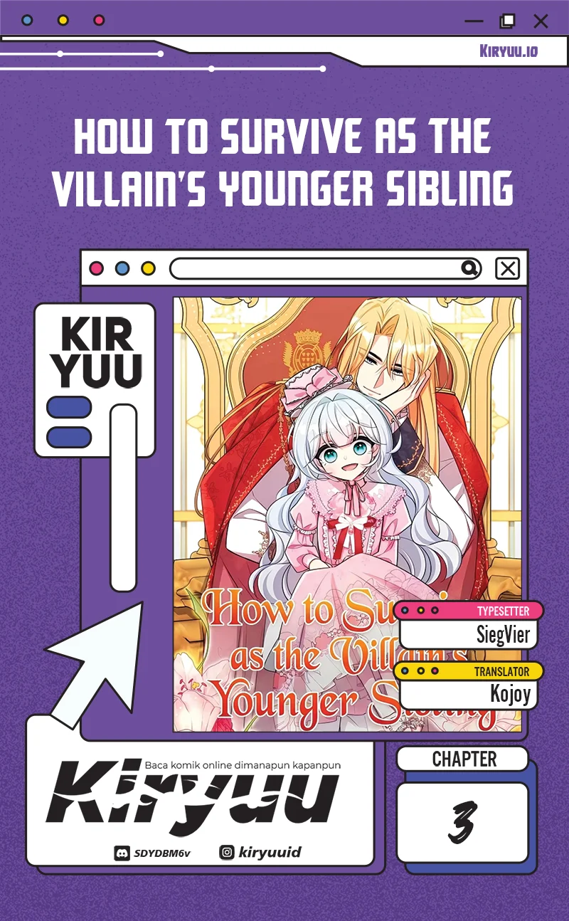 Komik How to Survive as the Villain’s Younger Sibling Chapter 3 gambar 1