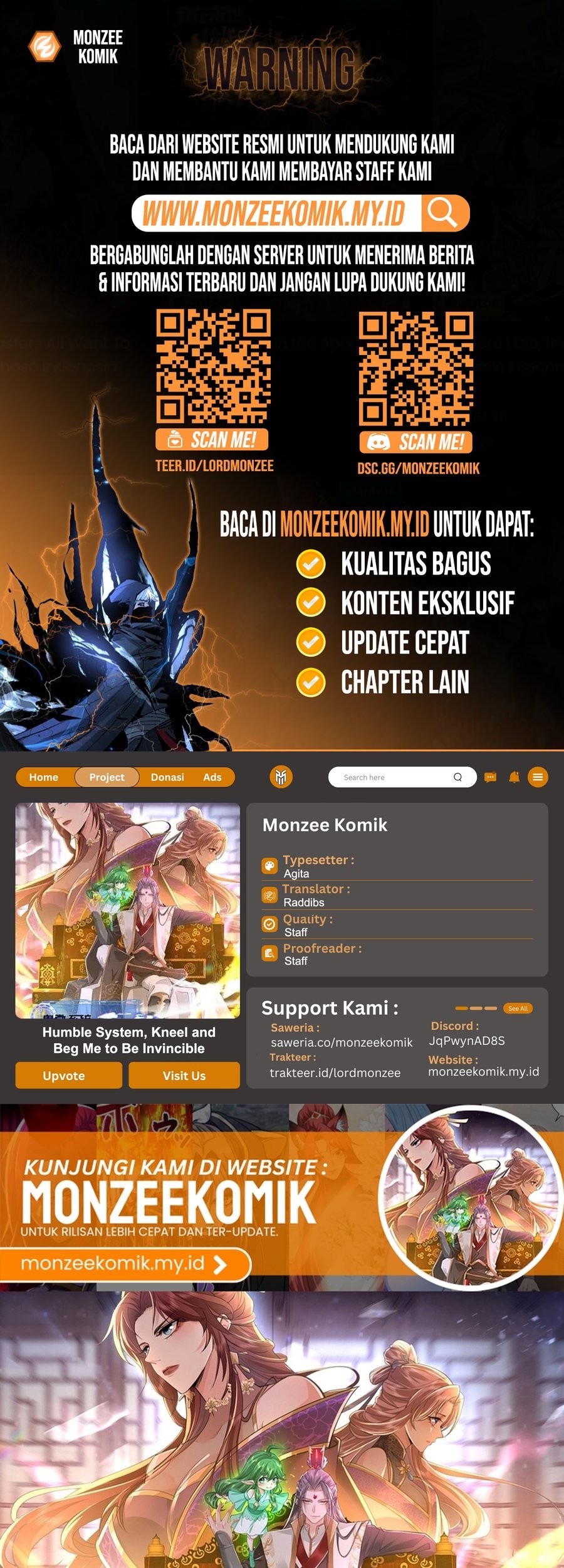 Komik Humble System, Kneel and Beg Me to Be Invincible Chapter 47 gambar 1