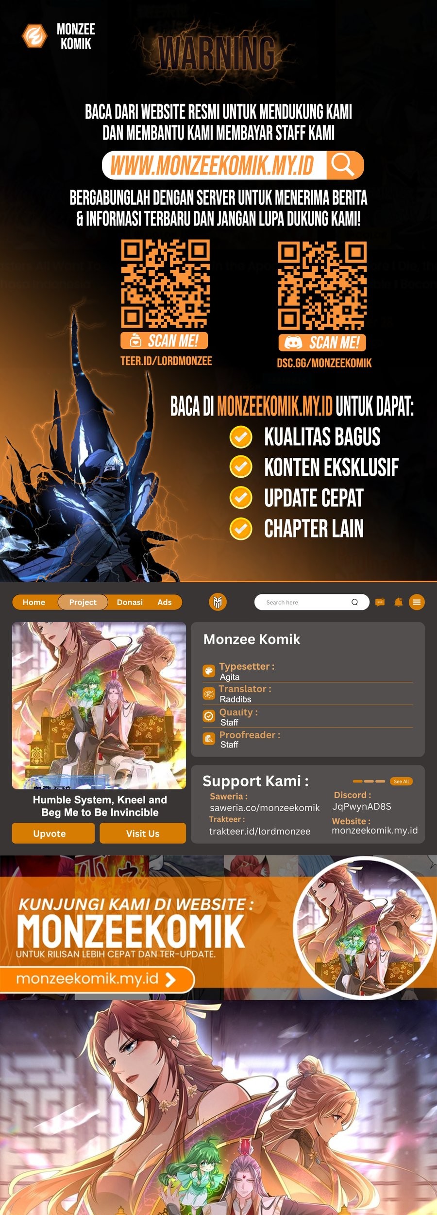 Komik Humble System, Kneel and Beg Me to Be Invincible Chapter 48 gambar 1