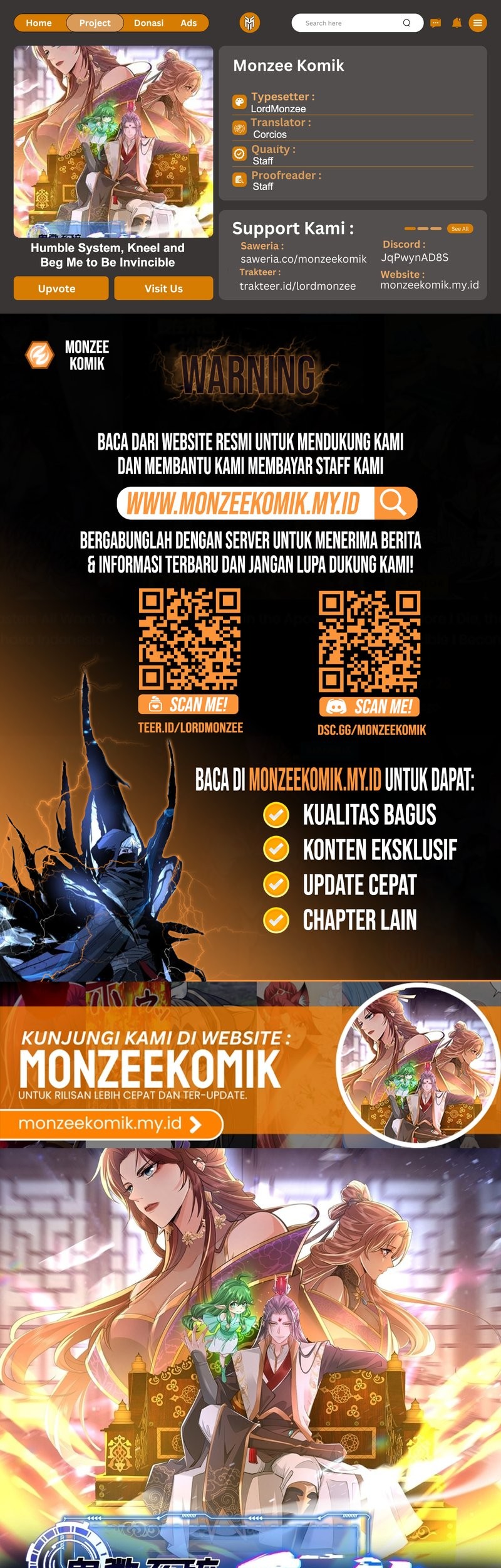 Komik Humble System, Kneel and Beg Me to Be Invincible Chapter 53 gambar 1