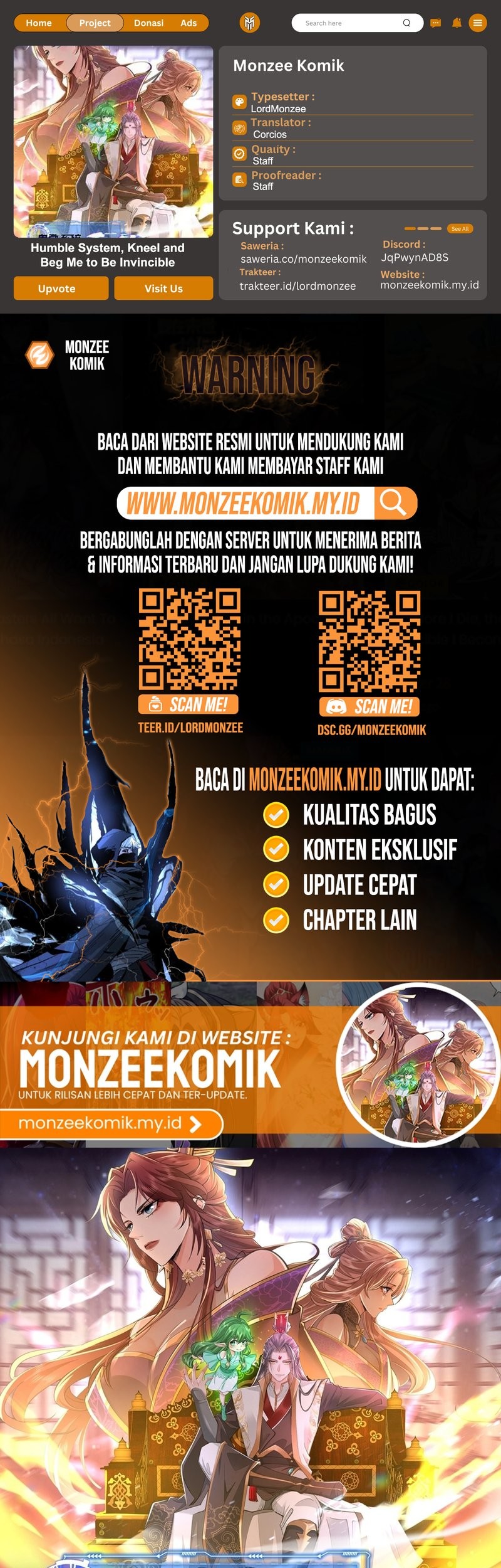 Komik Humble System, Kneel and Beg Me to Be Invincible Chapter 54 gambar 1