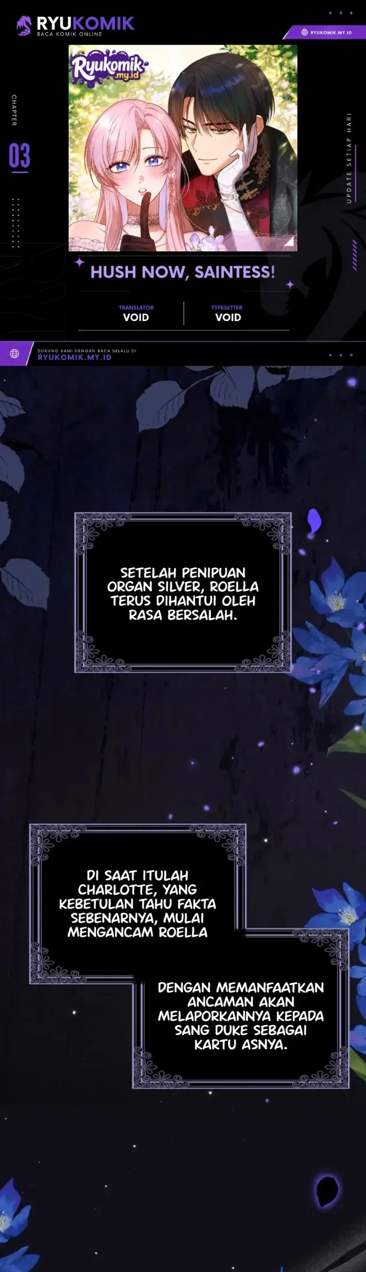 Komik Hush Now, Saintess! Chapter 3 gambar 1