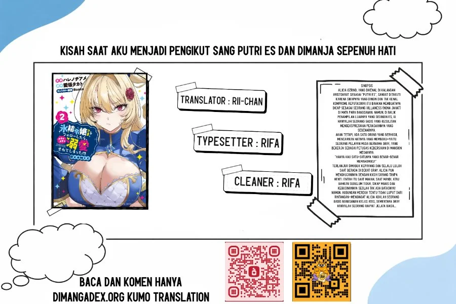 Komik Hyouketsu Reijou-sama wo Follow Shitara, Mechamecha Dekiai Sareteshimatta Ken Chapter 14 gambar 1