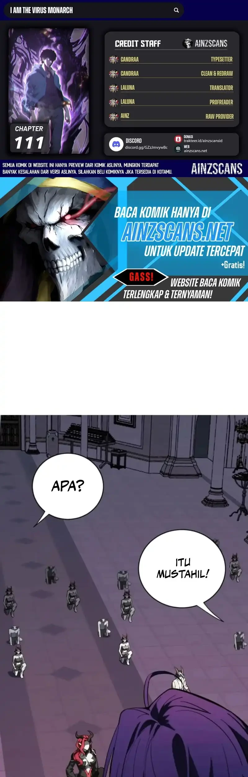 Komik I Am the Virus Monarch Chapter 111 gambar 1