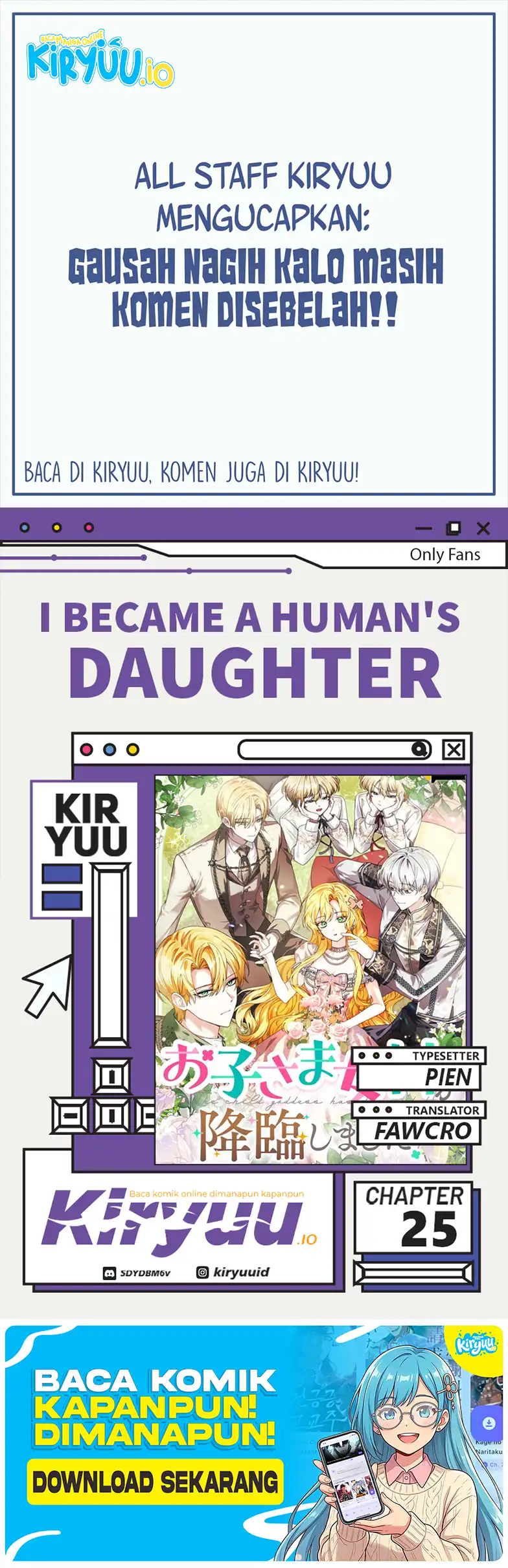 Komik I Became a Human's Daughter Chapter 25 gambar 1