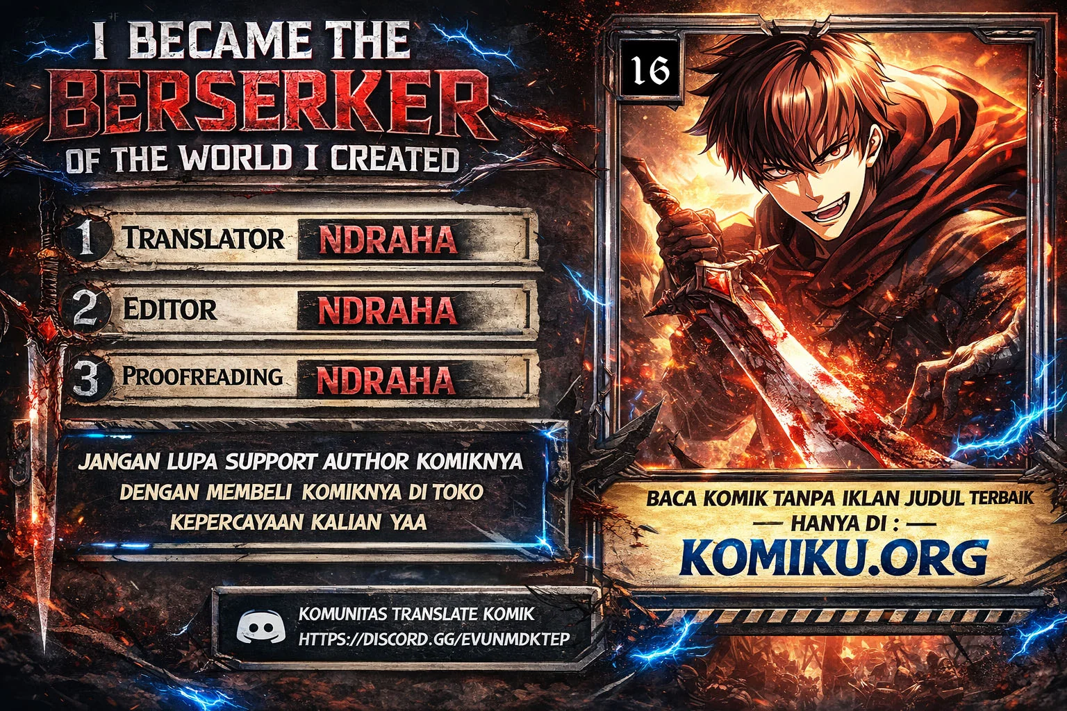 Komik I Became the Berserker of the World I Created Chapter 16 gambar 1