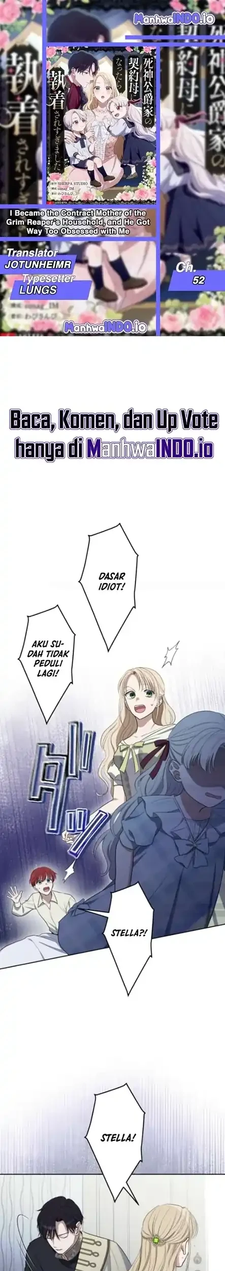 Komik I Became the Contract Mother of the Grim Reaper Duke’s Family and They Became Obsessed With Me Chapter 52 gambar 1