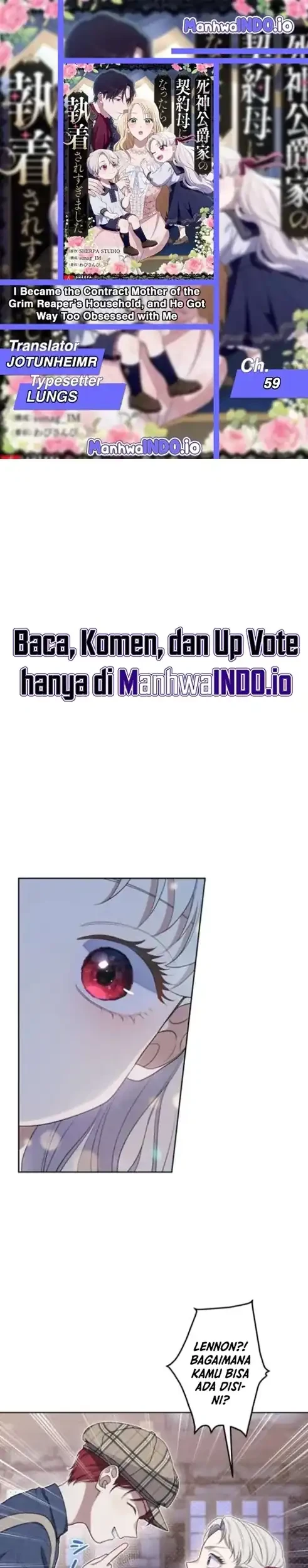 Komik I Became the Contract Mother of the Grim Reaper Duke’s Family and They Became Obsessed With Me Chapter 59 gambar 1