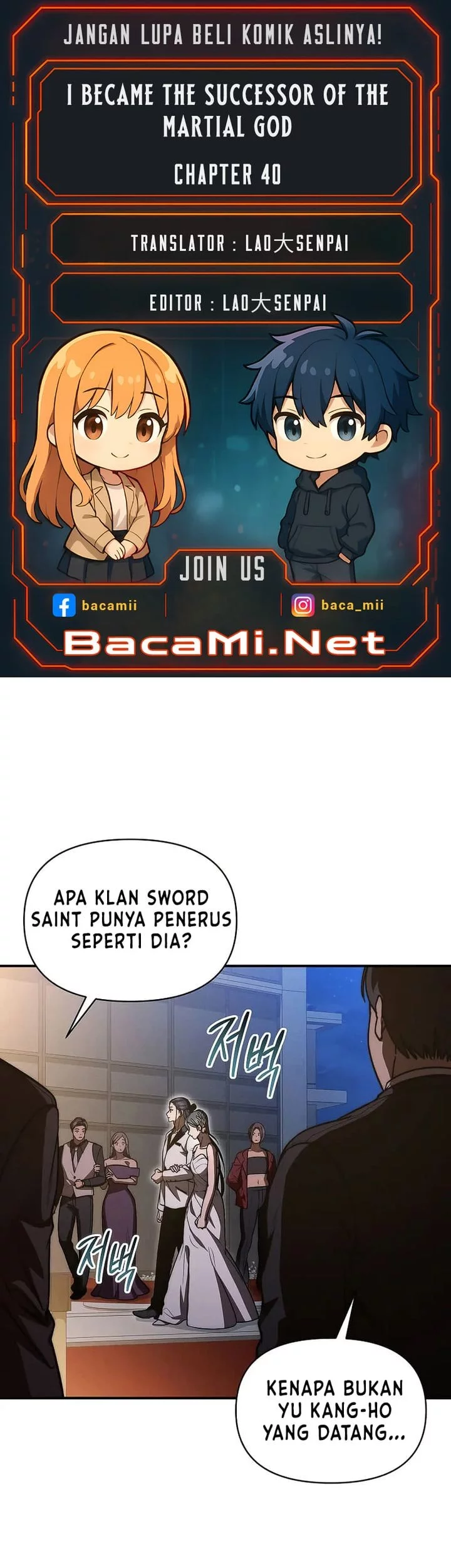 Komik I Became the Successor of the Martial God Chapter 40 gambar 1
